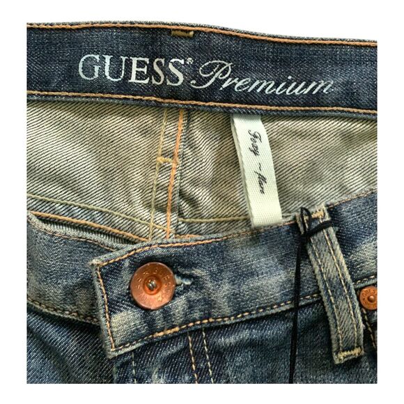 NEW GUESS premium Jeans foxy flare dark denim Nottingham ladies size 31 - Picture 6 of 6